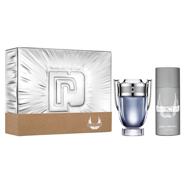 PACO RABANNE INVICTUS COFANETTO EDT 100 + DEODORANTE 150 ML 2020 - Tre Pi Profumerie