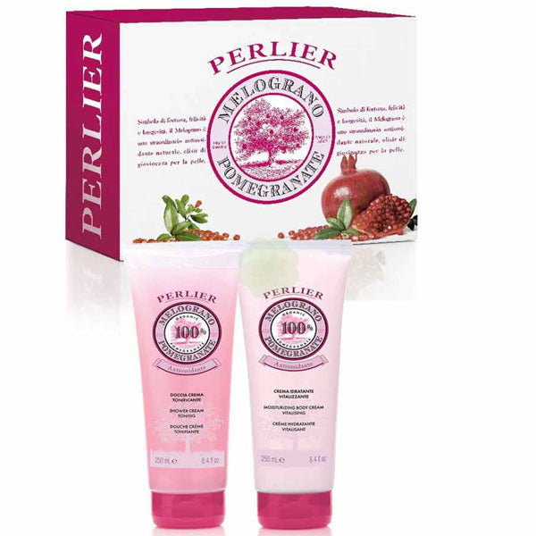 PERLIER COFANETTO MELOGRANO DOCCIA CREMA + CREMA IDRATANTE - Tre Pi Profumerie