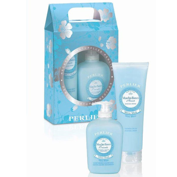 PERLIER COFANETTO MUSCHIO B DOCCIA CREMA + SAPONE LIQUIDO - Tre Pi Profumerie