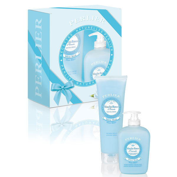 PERLIER COFANETTO MUSCHIO CREMA MANI 100 + SAPONE LIQUIDO 300 ML - Tre Pi Profumerie