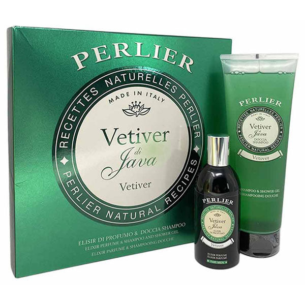 PERLIER COFANETTO VETIVER ELISIR 100 ML + DOCCIA 250 ML - Tre Pi Profumerie