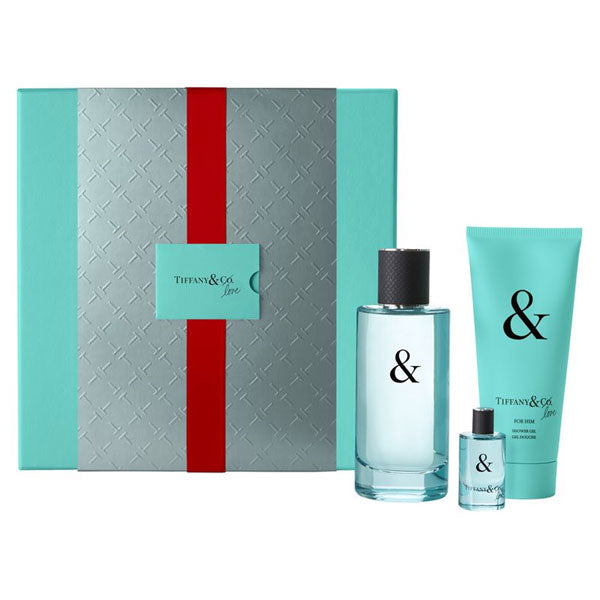 TIFFANY&CO LOVE FOR HIMCOFANETTO EDT 90 ML + EDT 5 + SHOWER 100 - Tre Pi Profumerie
