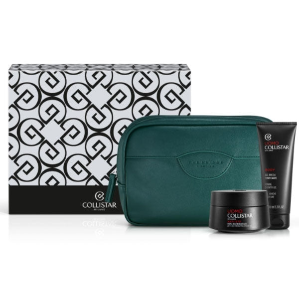 COLLISTAR COFANETTO UOMO CREMA-GEL ENERGIZZANTE + GEL DOCCIA - Tre Pi Profumerie