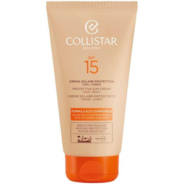 COLLISTAR CREMA VISO SOLARE PROTEZIONE VISO CORPO SPF 15 150 ML - Tre Pi Profumerie