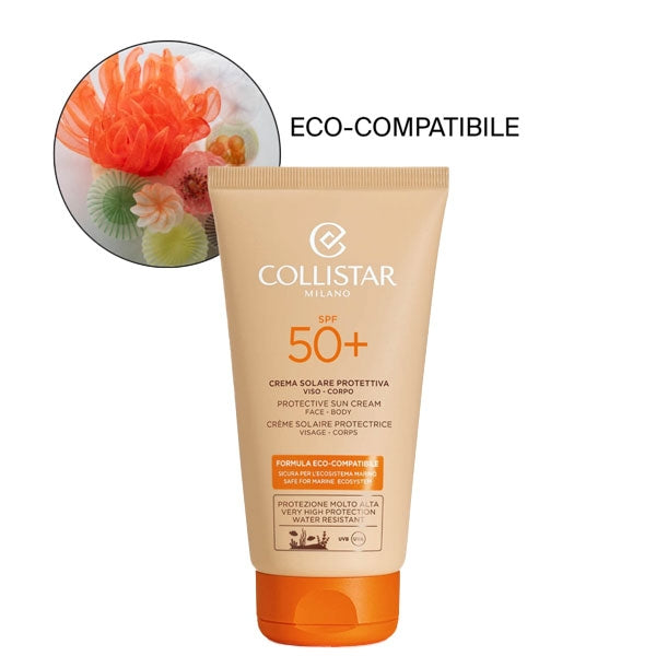 COLLISTAR CREMA VISO SOLARE PROTEZIONE VISO CORPO SPF 50+ 150 ML - Tre Pi Profumerie