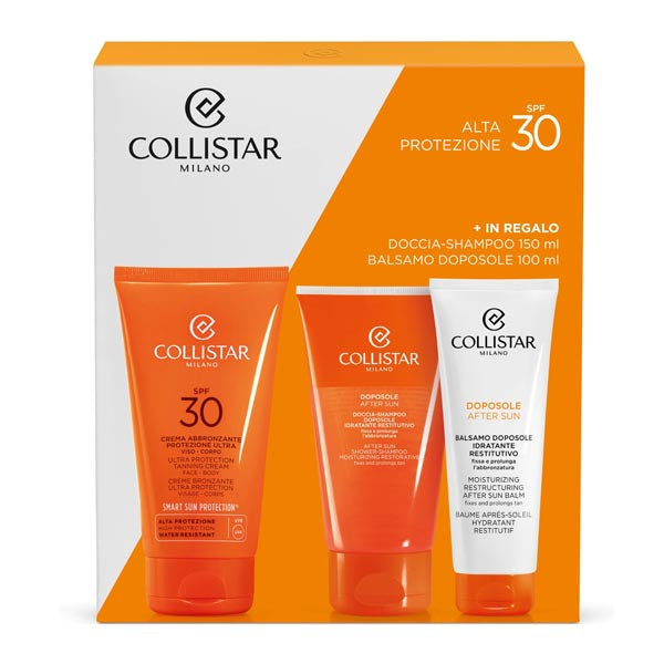 COLLISTAR KIT ABBRONZANTE CREMA SPF30 + SHAMPOO + BALSAMO - Tre Pi Profumerie