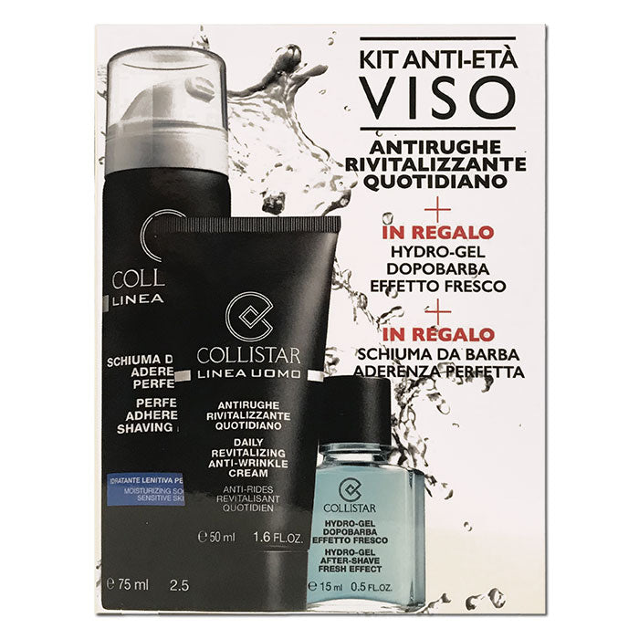COLLISTAR LINEA UOMO ANTI AGE KIT FACE ANTIRUGHE RIVITALIZZANTE - Tre Pi Profumerie