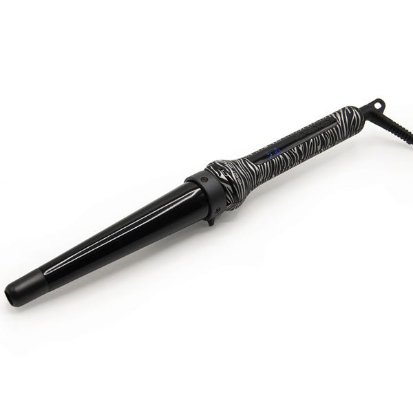 CORIOLISS FERRO CONICO ARRICCIACAPELLI GLAMOUR WAND SILVER ZEBRA - Tre Pi Profumerie