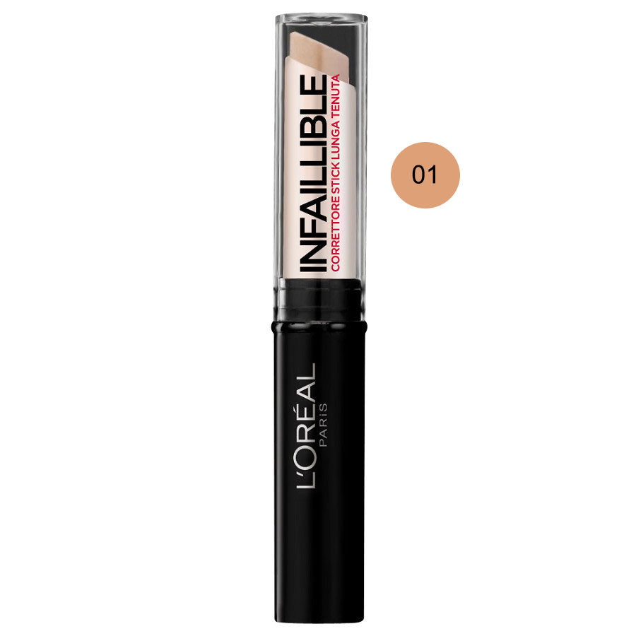 L'OREAL CORRETTORE INFAILLIBILE VANILLE 01 - Tre Pi Profumerie