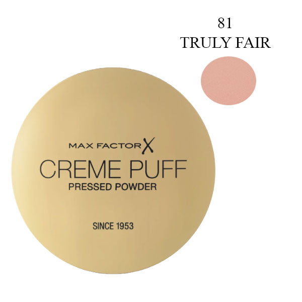 MAX FACTOR CREME PUFF POWDER COMPACT TRULY FAIR 81 - Tre Pi Profumerie