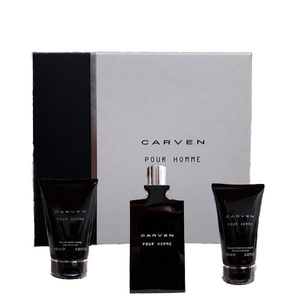 CARVEN COFFRET POUR HOMME EDT 100 + ASB 100 + SHOWER GEL 100 - Tre Pi Profumerie