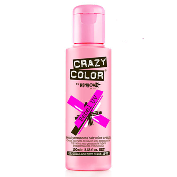 CRAZY COLOR SEMI-PERMANENT HAIR COLOR CREAM REBEL UV 78 - Tre Pi Profumerie