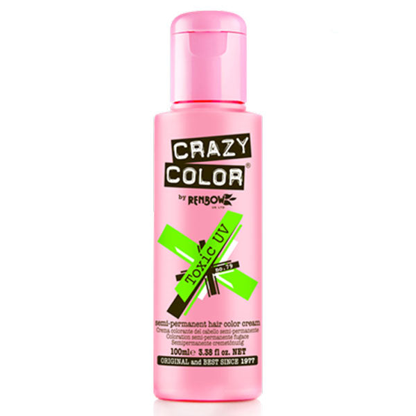 CRAZY COLOR SEMI-PERMANENT HAIR COLOR CREAM TOXIC UV 79 - Tre Pi Profumerie