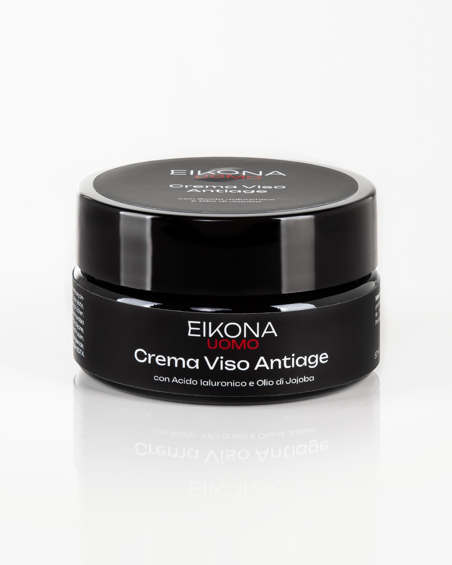 EIKONA UOMO CREMA VISO ANTIAGE ACIDO JALURONICO E JOJOBA 50 ML - Tre Pi Profumerie