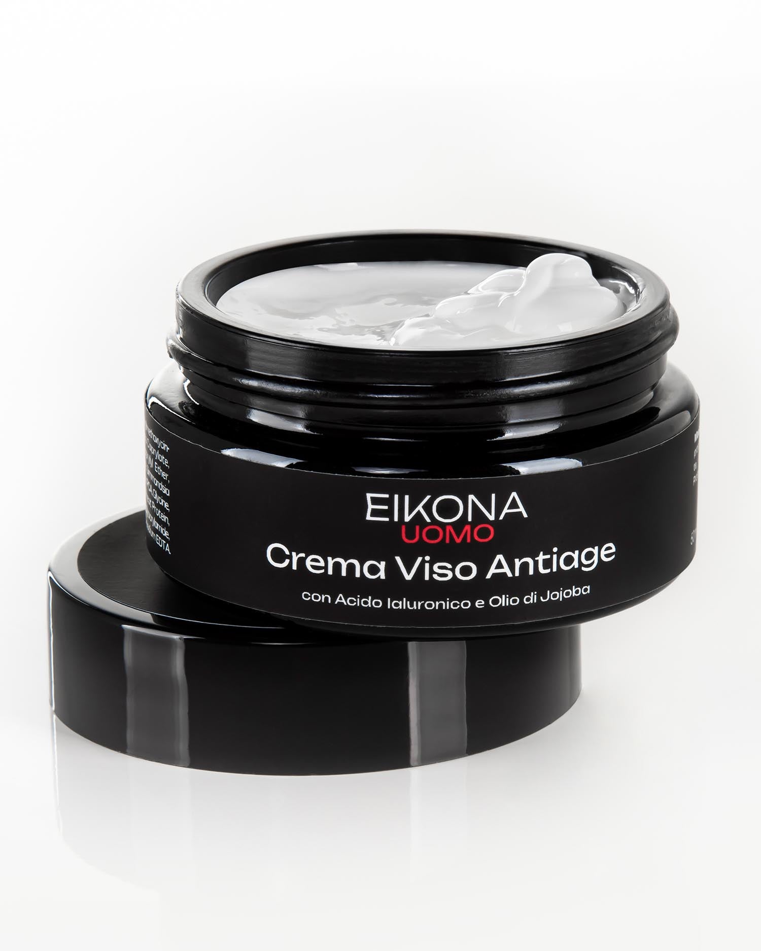 EIKONA UOMO CREMA VISO ANTIAGE ACIDO JALURONICO E JOJOBA 50 ML - Tre Pi Profumerie