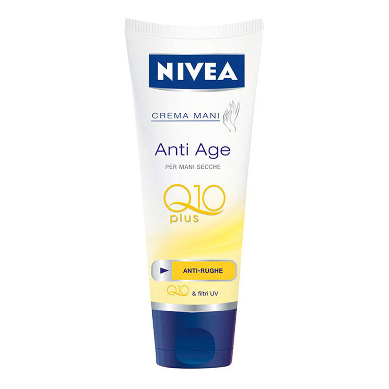NIVEA CREMA MANI ANTI ETA Q10 ANTIRUGHE PER MANI SECCHE 125 ML - Tre Pi Profumerie