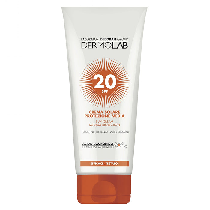 DERMOLAB CREMA SOLARE PROTEZIONE MEDIA SPF 20 200 ML - Tre Pi Profumerie