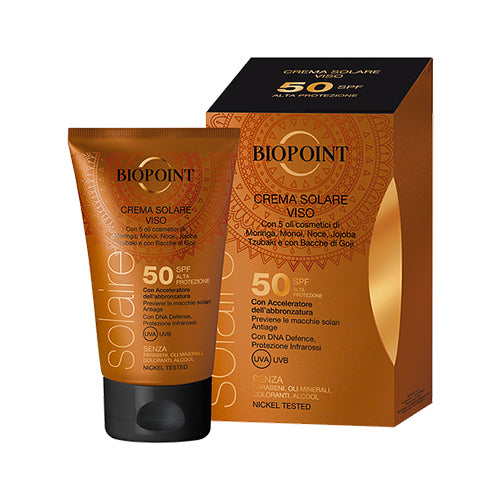 BIOPOINT SOLAIRE CREMA SOLARE VISO 50 SPF 50 ML - Tre Pi Profumerie