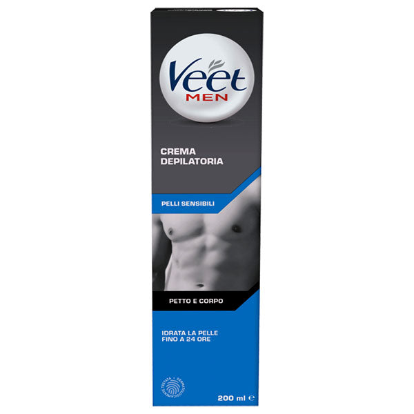 VEET FOR MEN CREMA DEPILATORIA PELLI SENSIBILI CORPO 200 ML - Tre Pi Profumerie