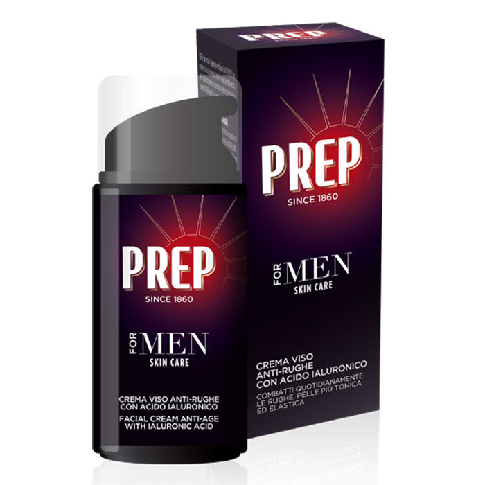PREP FOR MEN CREMA VISOANTI RUGHE CON ACIDO IALURONICO 75 ML - Tre Pi Profumerie