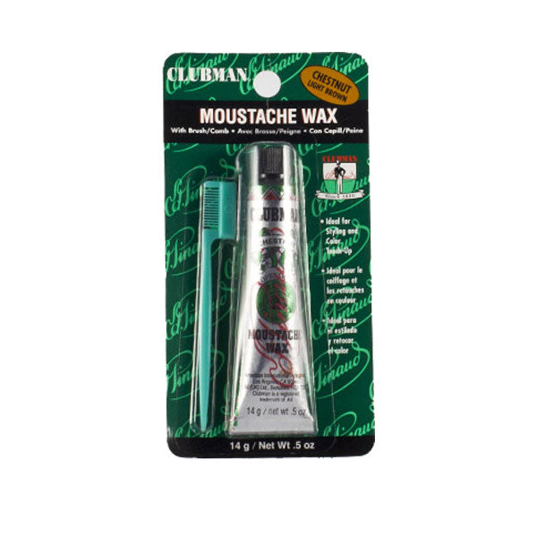 CLUBMAN CERA BAFFI MOUSTACE WAX LIGHT BROWN - Tre Pi Profumerie