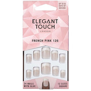 ELEGANT TOUCH NATURAL FRENCH SHORT PINK GLUE ON 126 - Tre Pi Profumerie