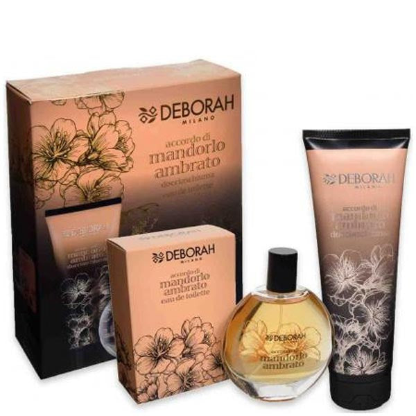 DEBORAH COFANETTO ACCORDO DI MANDORLO AMBRATO DOCCIASCHIUMA EDT - Tre Pi Profumerie
