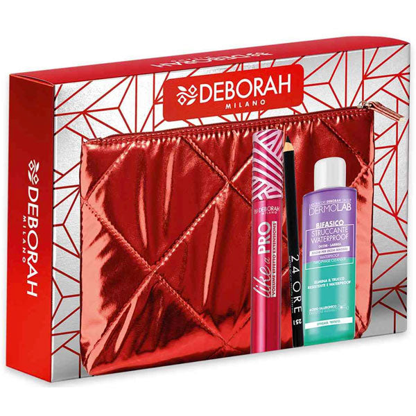DEBORAH COFANETTO MASCARA + MATITA OCCHI + STRUCCANTE - Tre Pi Profumerie