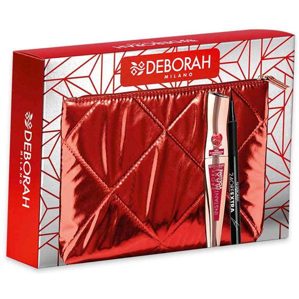 DEBORAH COFANETTO MASCARA INSTANT MAXI VOLUME + EYELINER 24 ORE - Tre Pi Profumerie