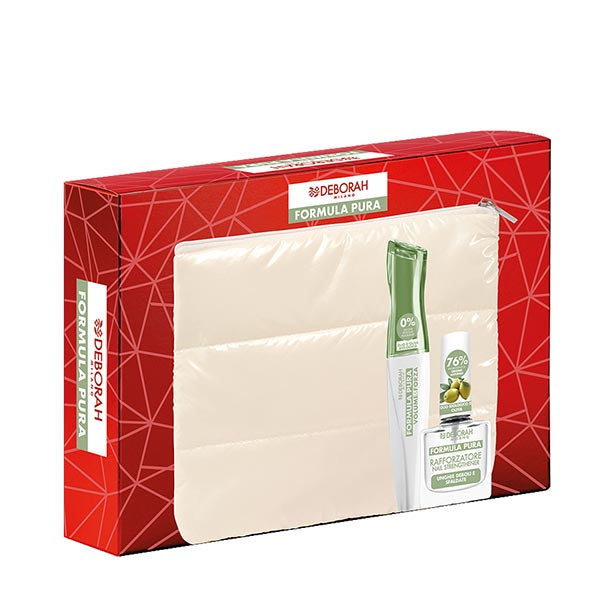 DEBORAH KIT POCHETTE FORMULA PURA MASCARA + SMALTO RAFFORZATORE - Tre Pi Profumerie