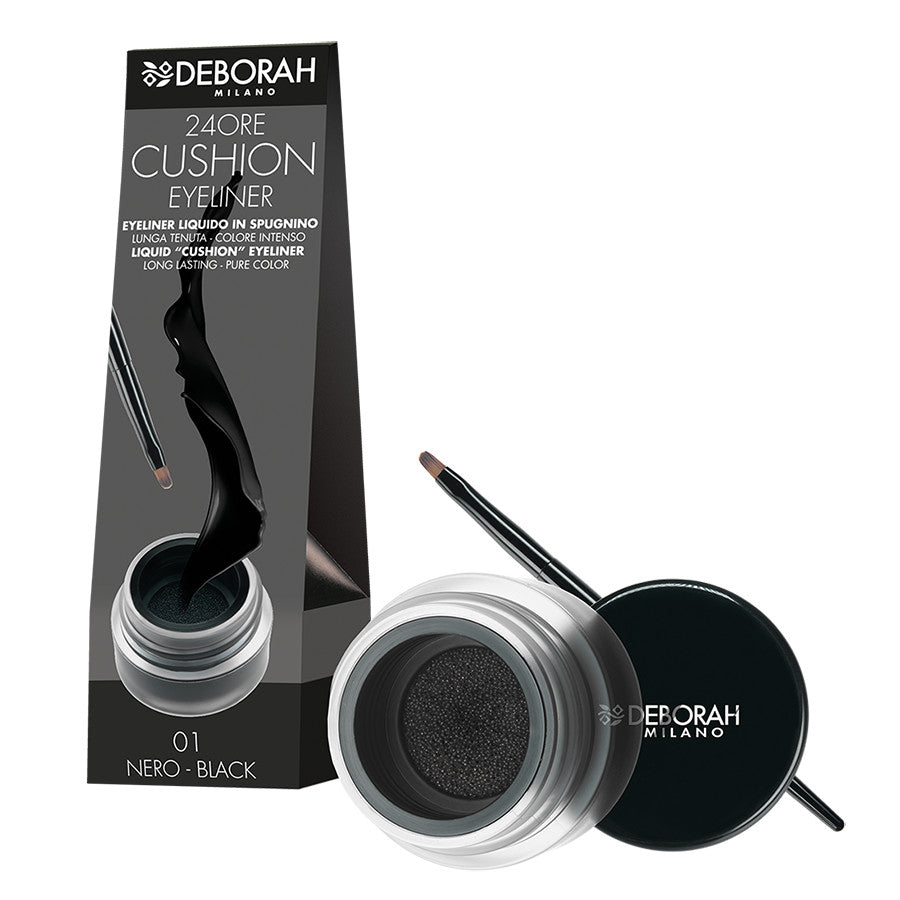 DEBORAH 24 ORE CUSHION EYELINER LIQUIDO 01 NERO*** - Tre Pi Profumerie