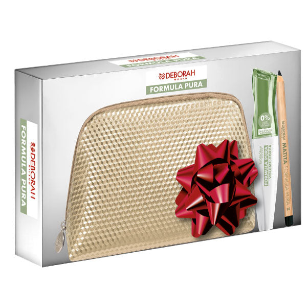 DEBORAH FORMULA PURA COFANETTO POCHETTE + MASCARA 01 2019 MINI - Tre Pi Profumerie