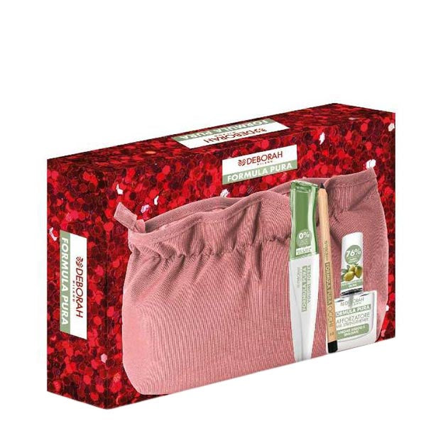 DEBORAH POCHETTE FORMULA PURA MASCARA + MATITA + SMALTO N 3 - Tre Pi Profumerie