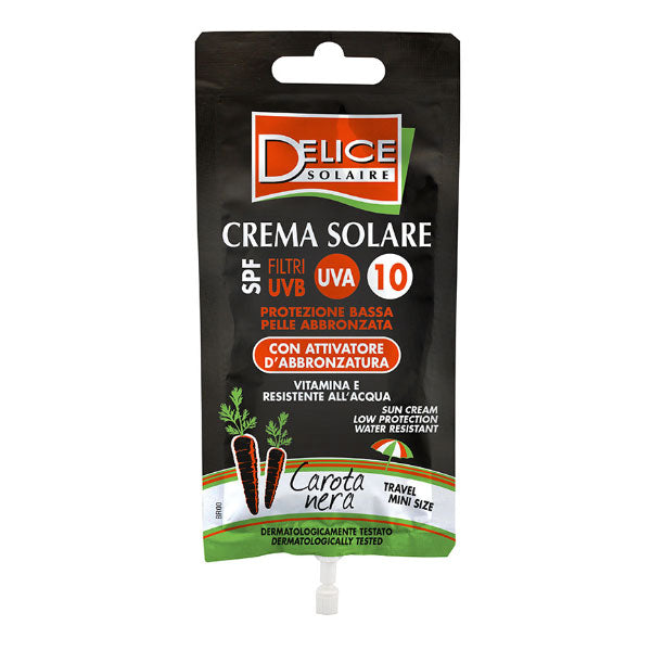 DELICE CREMA SOLARE NERA SPF10 50 ML - Tre Pi Profumerie
