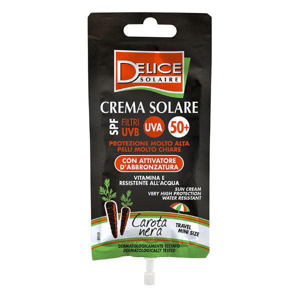 DELICE CREMA SOLARE NERA SPF50+ 50 ML - Tre Pi Profumerie