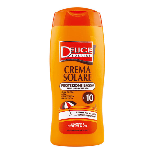 DELICE CREMA SOLARE PROTEZ BASSA SPF10 250 ML - Tre Pi Profumerie