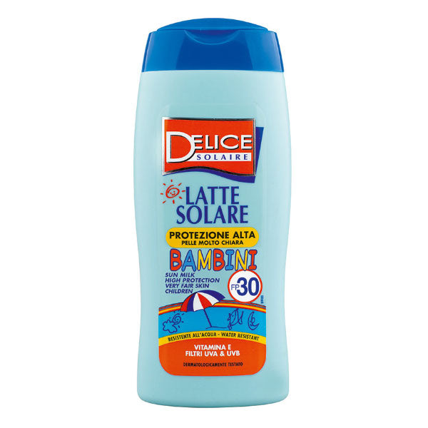DELICE LATTE SOLARE BAMBINI SPF30 250 ML - Tre Pi Profumerie