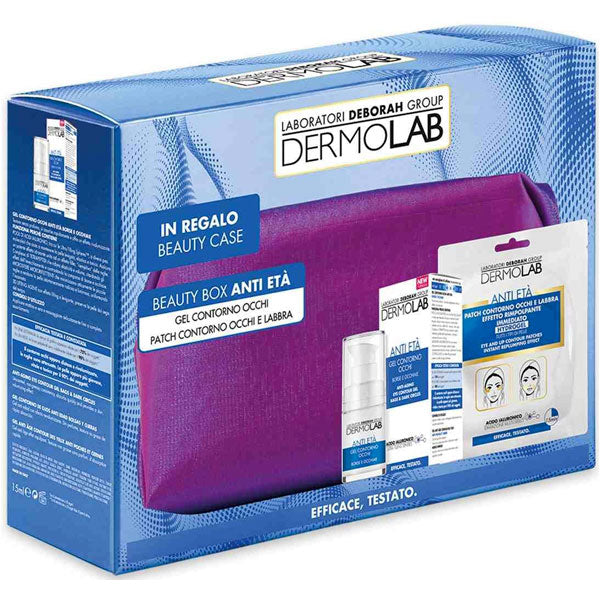 DERMOLAB BEAUTY BOX ANTI ETA GEL CONTORNO OCCHI + PATCH LABBRA - Tre Pi Profumerie