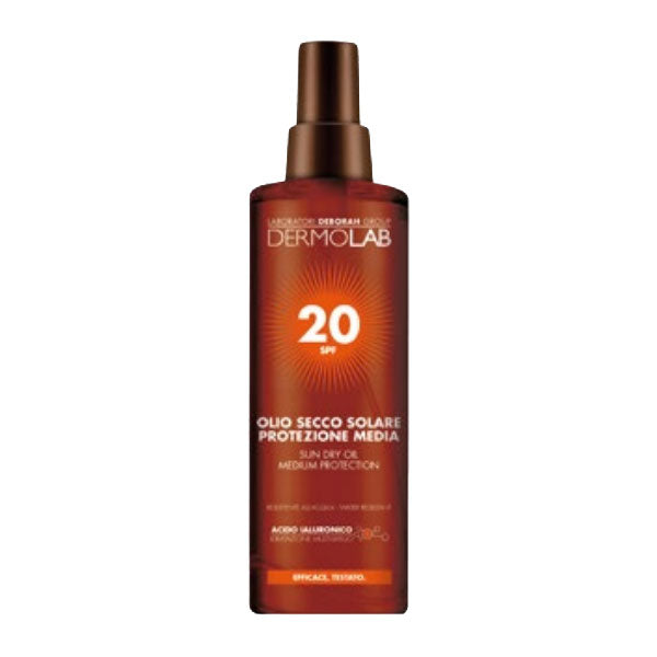DERMOLAB OLIO SECCO SOLARE SPF 20 200 ML - Tre Pi Profumerie