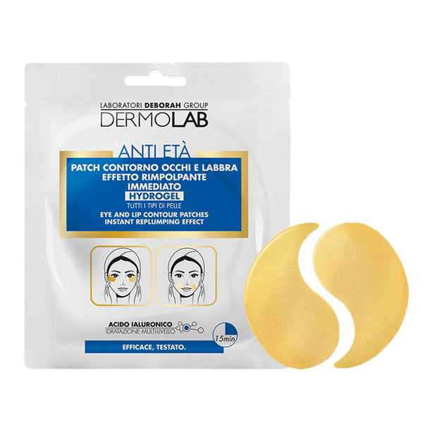 DERMOLAB PATCH CONTORNOOCCHI E LABBRA EFFETTO RIMPOLPANTE - Tre Pi Profumerie