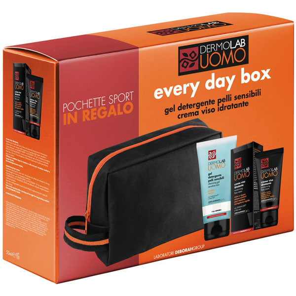 DERMOLAB UOMO EVERYDAY BOX GEL DETERGENTE + CREMA VISO - Tre Pi Profumerie