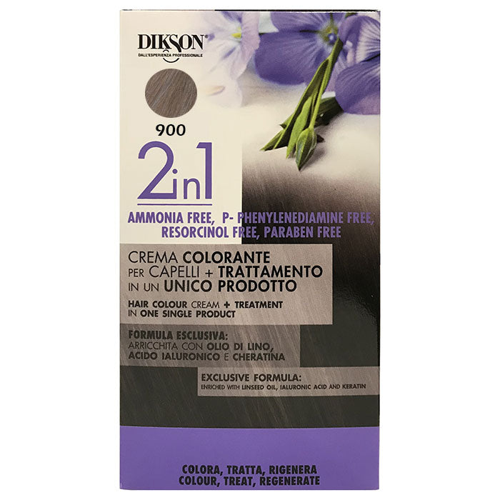 DIKSON 2 IN 1 CREMA COLORANTE BIONDO CHIARISSIMO 900 - Tre Pi Profumerie