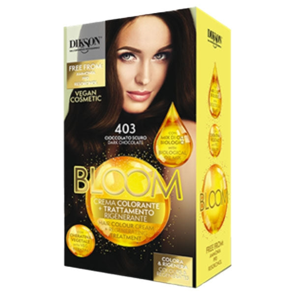 DIKSON BLOOM CREMA COLORANTE CIOCCOLATO SCURO 403 - Tre Pi Profumerie
