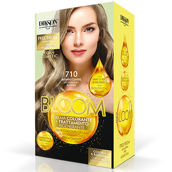 DIKSON BLOOM CREMA COLORANTE BIONDO CENERE 710 - Tre Pi Profumerie