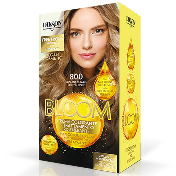 DIKSON BLOOM CREMA COLORANTE BIONDO CHIARO 800 - Tre Pi Profumerie