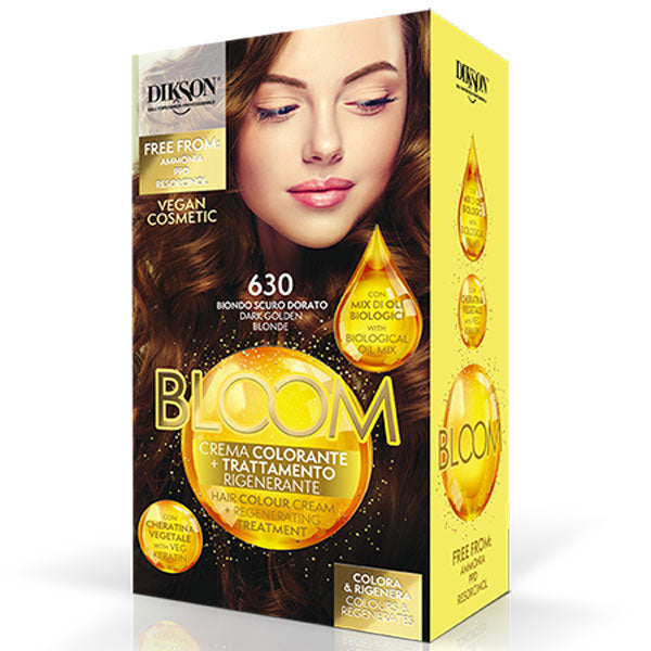 DIKSON BLOOM CREMA COLORANTE BIONDO SCURO DORATO 630 - Tre Pi Profumerie