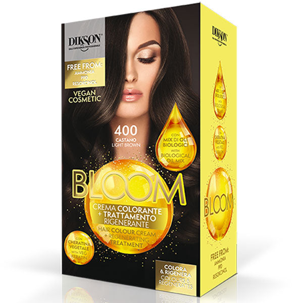 DIKSON BLOOM CREMA COLORANTE CASTANO 400 - Tre Pi Profumerie