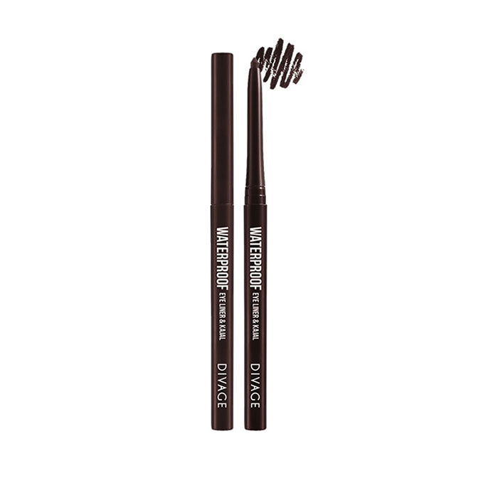 DIVAGE EYELINER E KAJALWATERPROOF BROWN 06 - Tre Pi Profumerie