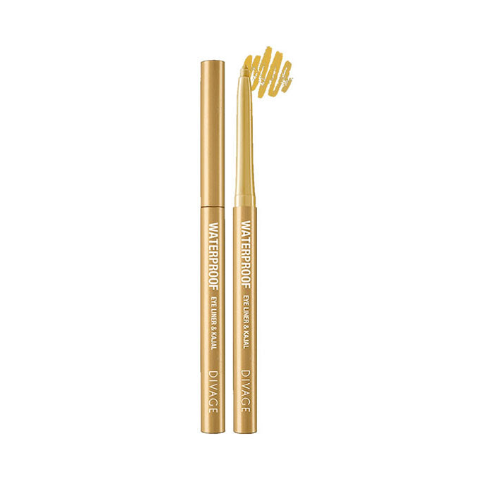DIVAGE EYELINER E KAJALWATERPROOF GOLD 07 - Tre Pi Profumerie