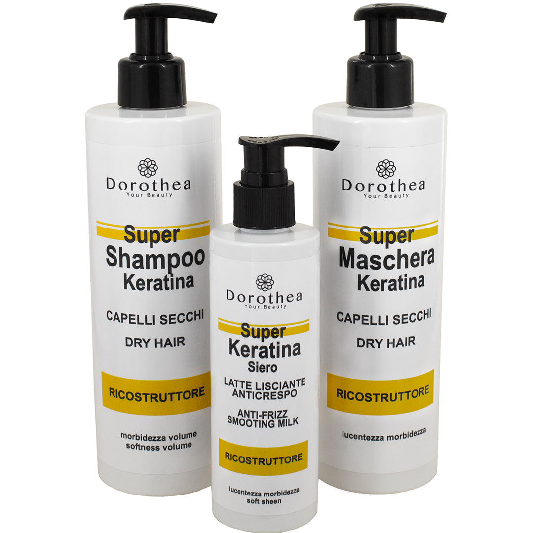 DOROTHEA YOUR BEAUTY KIT COMPLETO ALLA KERATINA RICOSTRUTTORE - Tre Pi Profumerie